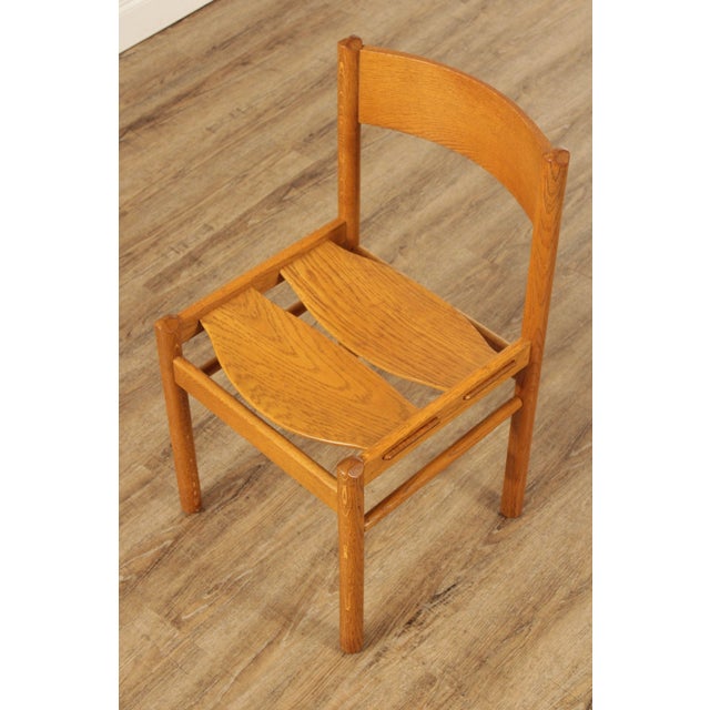 Midcentury Modern Oak Dining Chairs - Set of 4 | Chairish