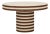 Textile Lyra Natural Striped Cotton Jute Contract-Grade Coffee Table For Sale - Image 7 of 7