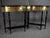 Italian Walnut and Brass Console Table from Justfurnituress SRL, Set of 2 For Sale - Image 9 of 11