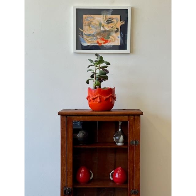 Brown Antique Pine Display Case For Sale - Image 8 of 11