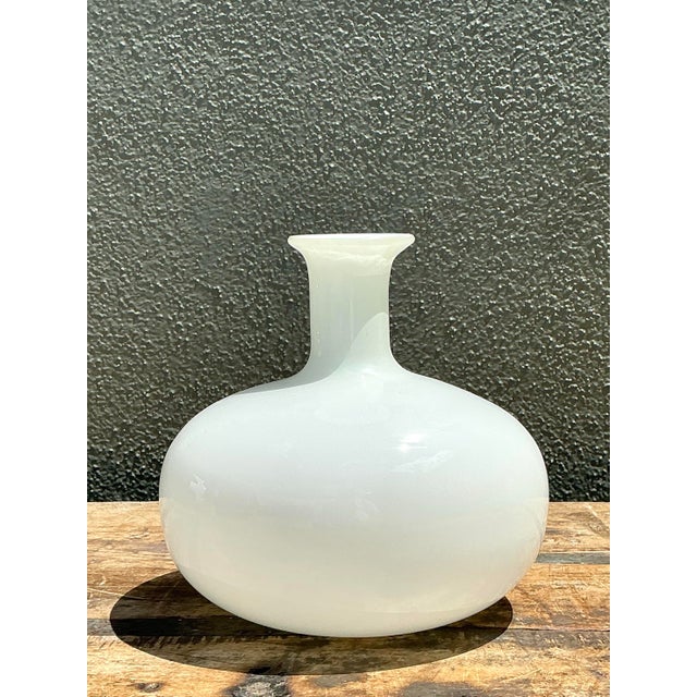 Late 20th Century Vintage Glass Long Neck Bottle For Sale - Image 5 of 12