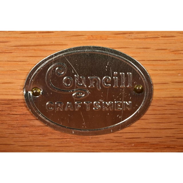 Brown Councill Chippendale Carved Mahogany Writing Desk or Console Table For Sale - Image 8 of 15