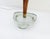 Scandinavian Table Lamp in Aqua Glass, Wood and Brass attributed to Nybro Armaturfabrik, Sweden, 1960s For Sale - Image 4 of 9