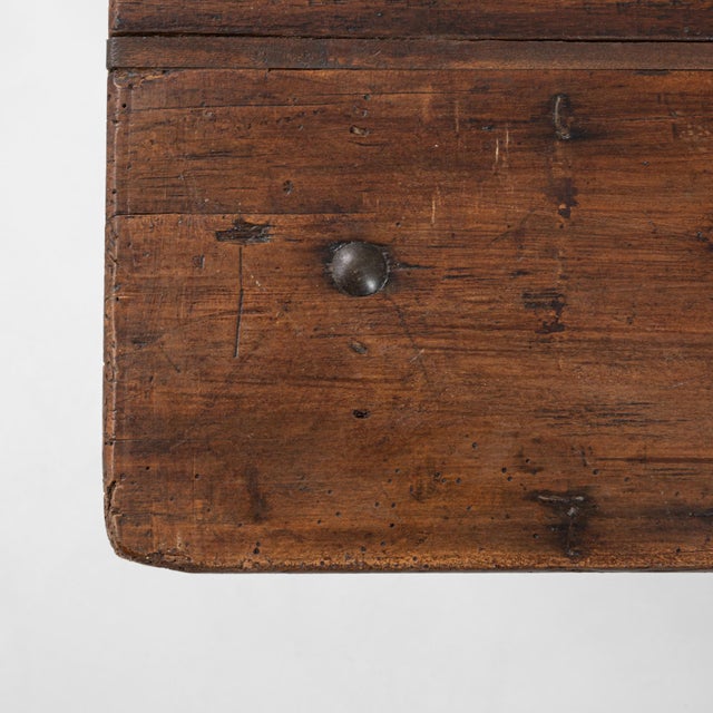 20th Century French Metal Table With Wooden Top For Sale - Image 12 of 18