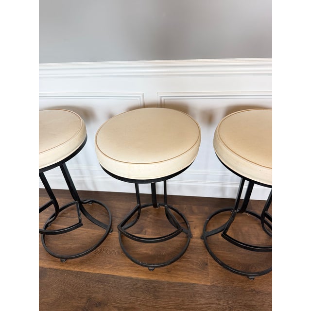 Shaver Howard Vintage Shaver-Howard Swivel Counter Stools, Set of Four, Circa 1970s For Sale - Image 4 of 15