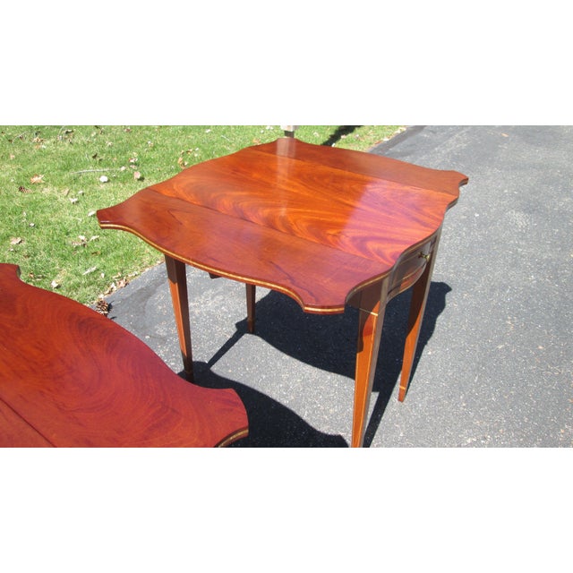 1980s Pair Custom Made Pembroke Table by John Sullivan For Sale - Image 10 of 11