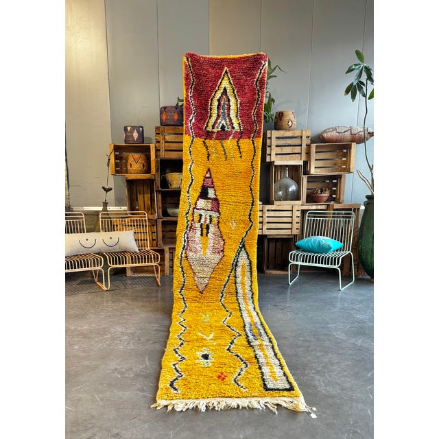 Moroccan Boujad Berber Runner Rug, 1990 For Sale - Image 10 of 11