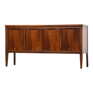 1960s Refinished Walnut Sideboard Credenza
