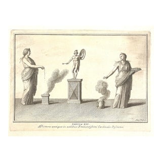 Antique Sacrifice to Mars Mythological Engraving For Sale
