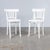 White Bentwood White Painted Dining Chairs, 1970s, Set of 2 For Sale - Image 8 of 8