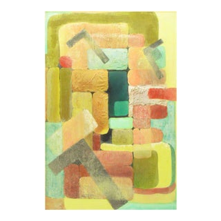 Abstract Relief Cubist Inspired Mixed Media on Canvas For Sale