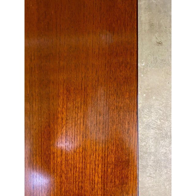 Mid-Century Modern Extendable Model 413SP Dining Table in Teak by Fred Ruf for Knoll International, 1960s For Sale - Image 13 of 15