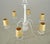 Restored Vintage Cottage White Steel Six Arm Chandelier For Sale - Image 6 of 10