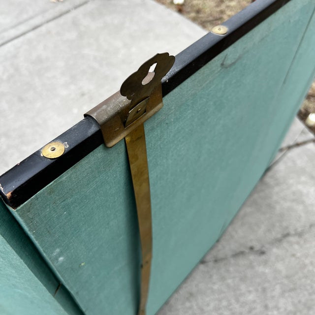 1960s Japanese 4-Panel Byobu Folding Screen Hand-Painted Ducks & Pine Tree Gold Foil Backdrop For Sale - Image 13 of 17