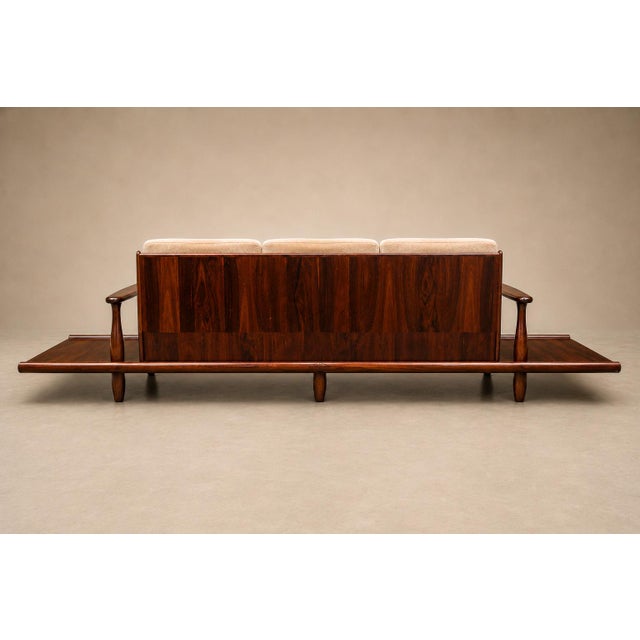 Sofa in Rosewood & Mohair by Liceu De Artes E Ofícios, Brazilian Modern, 1960s For Sale - Image 15 of 18