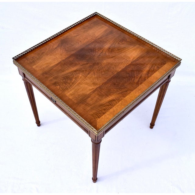 Vintage Baker Furniture French Louis XVI Style Walnut Accent Table ...
