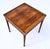 French Vintage Baker Furniture French Louis XVI Style Walnut Accent Table Brass Gallery For Sale - Image 3 of 10