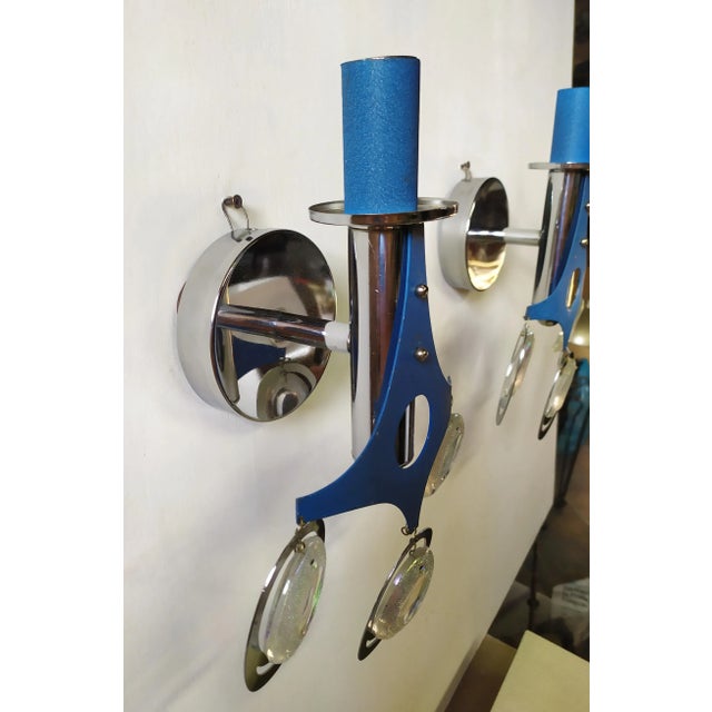 Oscar Torlasco Wall Lights attributed to Oscar Torlasco,1960s, Set of 2 For Sale - Image 4 of 7