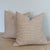 Virginia Kraft Jangal Supreem pillows in warm colorway (browns and pinks) features pretty vines and a bold paisley in 100%...