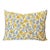Early 21st Century Lee Radziwill Inspired Block Print Down Flower Motif Pillow in Yellow, India For Sale