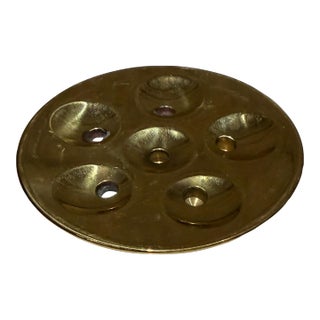 Dansk Saucer Spray Candle Holder Jens Harald Quistgaard JHQ Brass For Sale