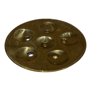 Dansk Saucer Spray Candle Holder Jens Harald Quistgaard JHQ Brass