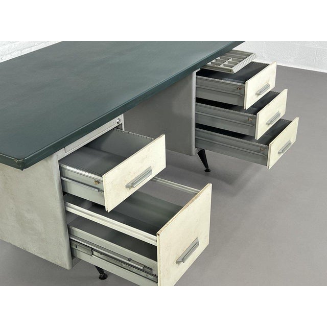 Metal Vintage Metal Desk by Behin Edition, 1950s For Sale - Image 7 of 10