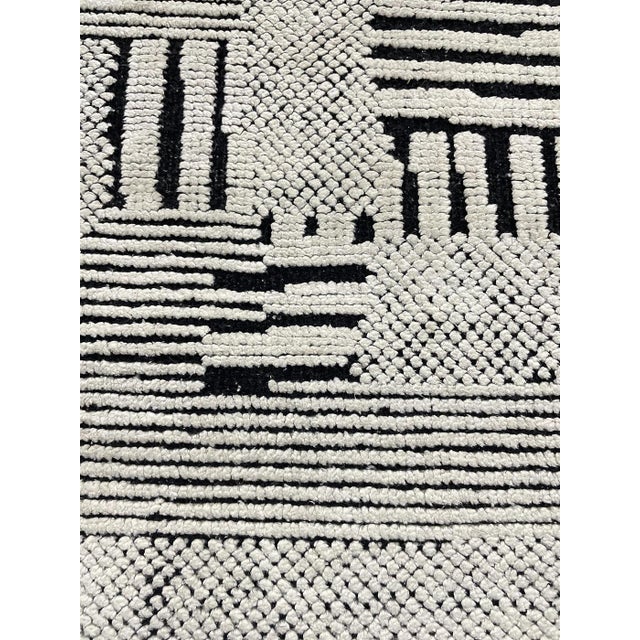 Modern Hand Knotted Borderless Modern Rug. 8'00" X 10'01" For Sale - Image 3 of 4