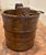 Vintage Primitive Wood Bucket W/ Blacksmith Forged Handle 14" Tall 13" Diam For Sale - Image 9 of 9