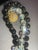 Vendome Jet Black Glass and Ab Leaded Crytal and Ornate Clasp, in Style of Vendome MCM Jewelry. For Sale - Image 4 of 6