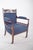English Ladys Chair in Blue Upholstery For Sale - Image 6 of 15