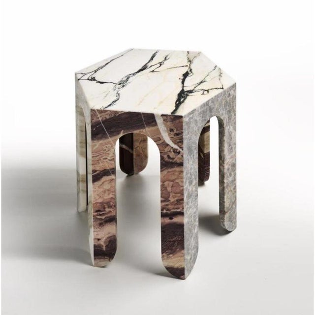 Sesto tscf hexagonal coffee table in various marbles by bufalini marmi dimensions: d 40 x w 45 x h 45 cm. Materials:...