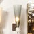 Modernist Hand-Blown Smoked Gray Murano Glass Conical Sconces With Orbital Drop For Sale - Image 12 of 15