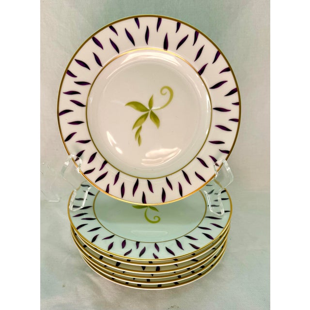 White Limoges Bernardaud Frivole Bread Plates - Set of 7 For Sale - Image 8 of 9