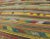 Mid 20th Century Mid 20th Century Vintage Turkish Kilim Rug With Colorful Stripe and Diamond Motif Designs For Sale - Image 5 of 12