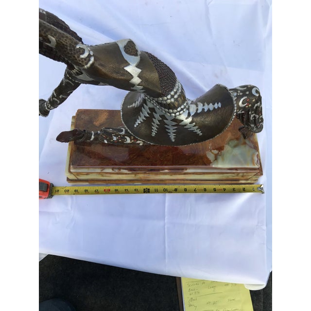 Art Deco 1990s Art Deco/Modern Dancer in Dance Pose Title; Karmorna after Chiparus For Sale - Image 3 of 18