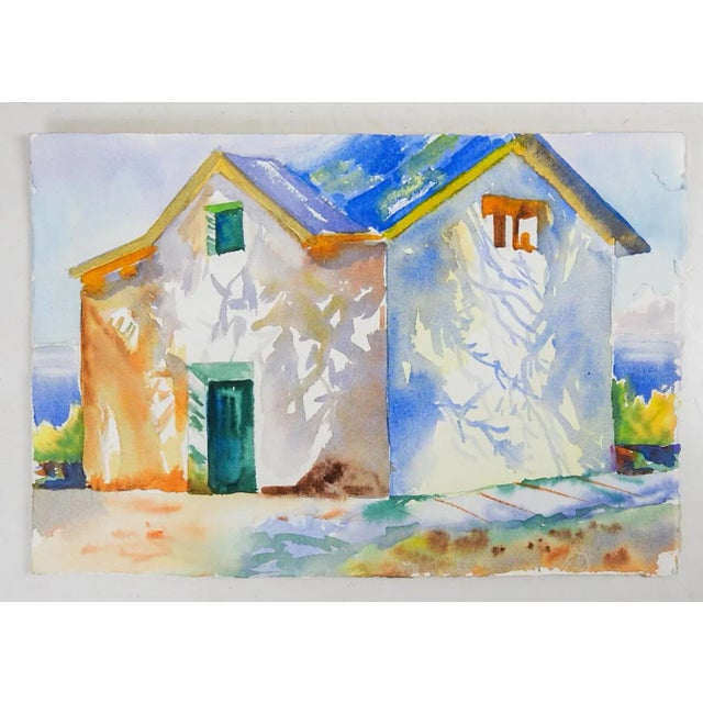 Traditional 1997 After John Singer Sargent Corfu House Painting For Sale - Image 3 of 3