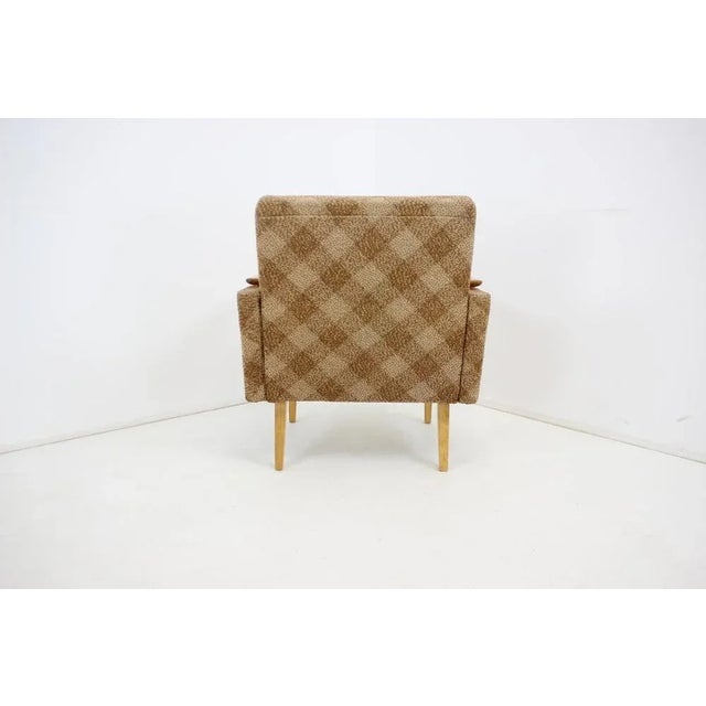 Wood Mid-Century Armchair, Czechoslovakia, 1960s For Sale - Image 7 of 11
