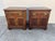 Pair of Drexel Heritage Heirloom collection Chippendale-style nightstands featuring mahogany wood and brass hardware....