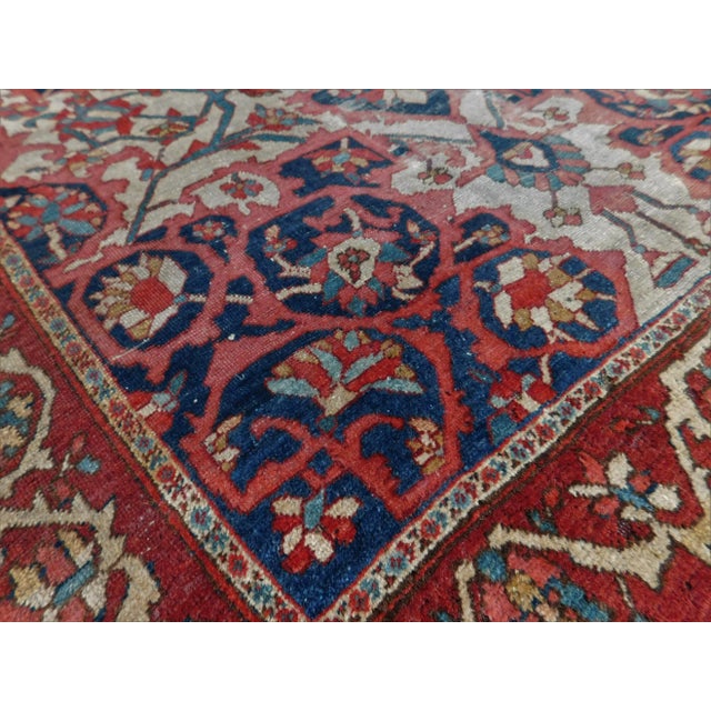 Beige 1920s Antique Persian Ferghan Rug, 3'2"x 5'1" For Sale - Image 8 of 12