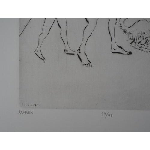 White Mordecaï Moreh, Women Bathing, Etching For Sale - Image 8 of 10