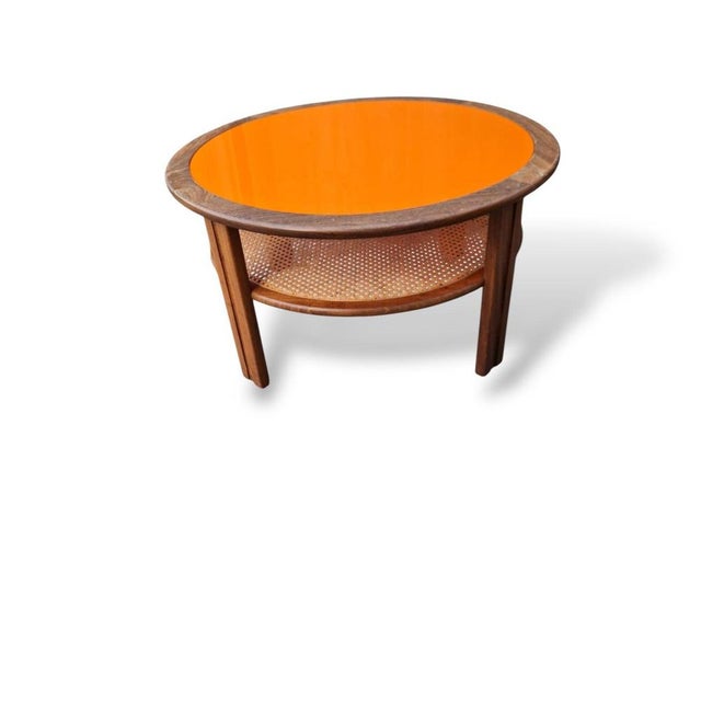 Mid-Century Modern Round Coffee Table with Orange Acrylic from G-Plan For Sale - Image 3 of 8