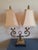 Hollywood Regency 1960s Art Deco Hollywood Regency Twin Toleware Table Lamps - A Pair For Sale - Image 3 of 6