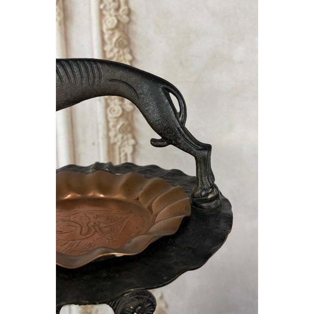 Early 20th Century French Art Deco Whippet Smoking Stand, Cast Iron, Circa 1925-1930 For Sale - Image 5 of 14
