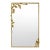 Brilliant Gold Graceful Leaf Mirror Wall Mirror For Sale