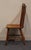 Wood Tell City Solid Hard Rock Maple Colonial Early American Cattail Back Dining Side Chair 8034 - Andover Finish For Sale - Image 7 of 11