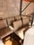 Kravet Ivory Faux Snake Leather Counter Stool With Brass Legs For Sale In West Palm - Image 6 of 6