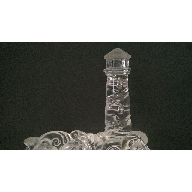Vintage Lenox Crystal Lighthouse Votive Candle Holder Retired For Sale - Image 9 of 10