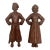 Antique Early 20th Century Sheffield Cast Iron Dutch Boy & Girl Statues - A Pair For Sale