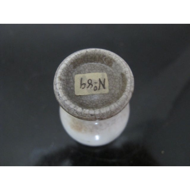 Antique Chinese Meiping Porcelain Crackle Glaze Snuff Bottle For Sale - Image 4 of 5